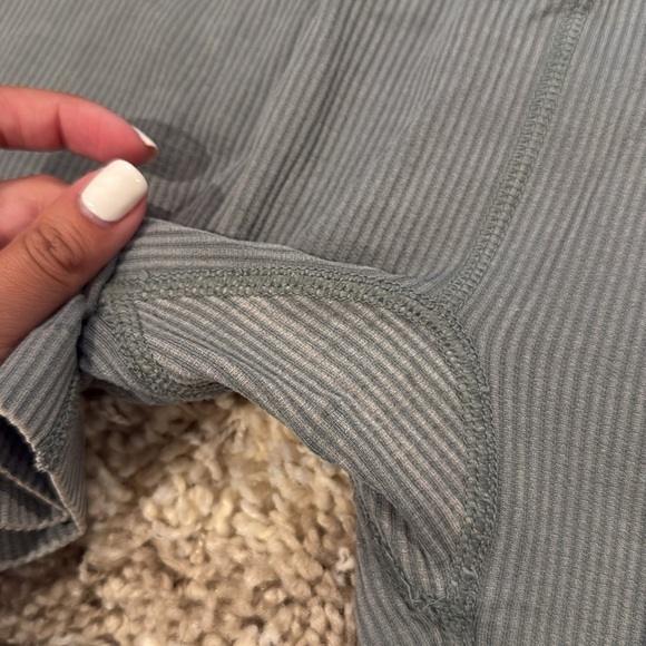 Mint Green L SO Biker Shorts Ribbed - Picture 3 of 3